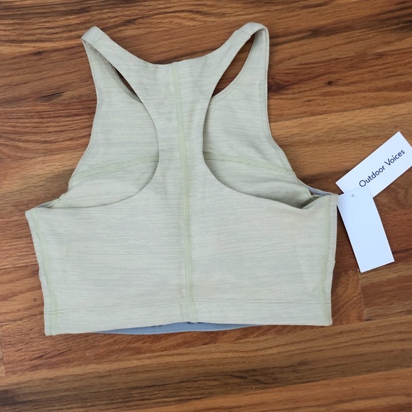 Outdoor Voices Tech Sweat Crop Top Bra NWT - Picture 3 of 4